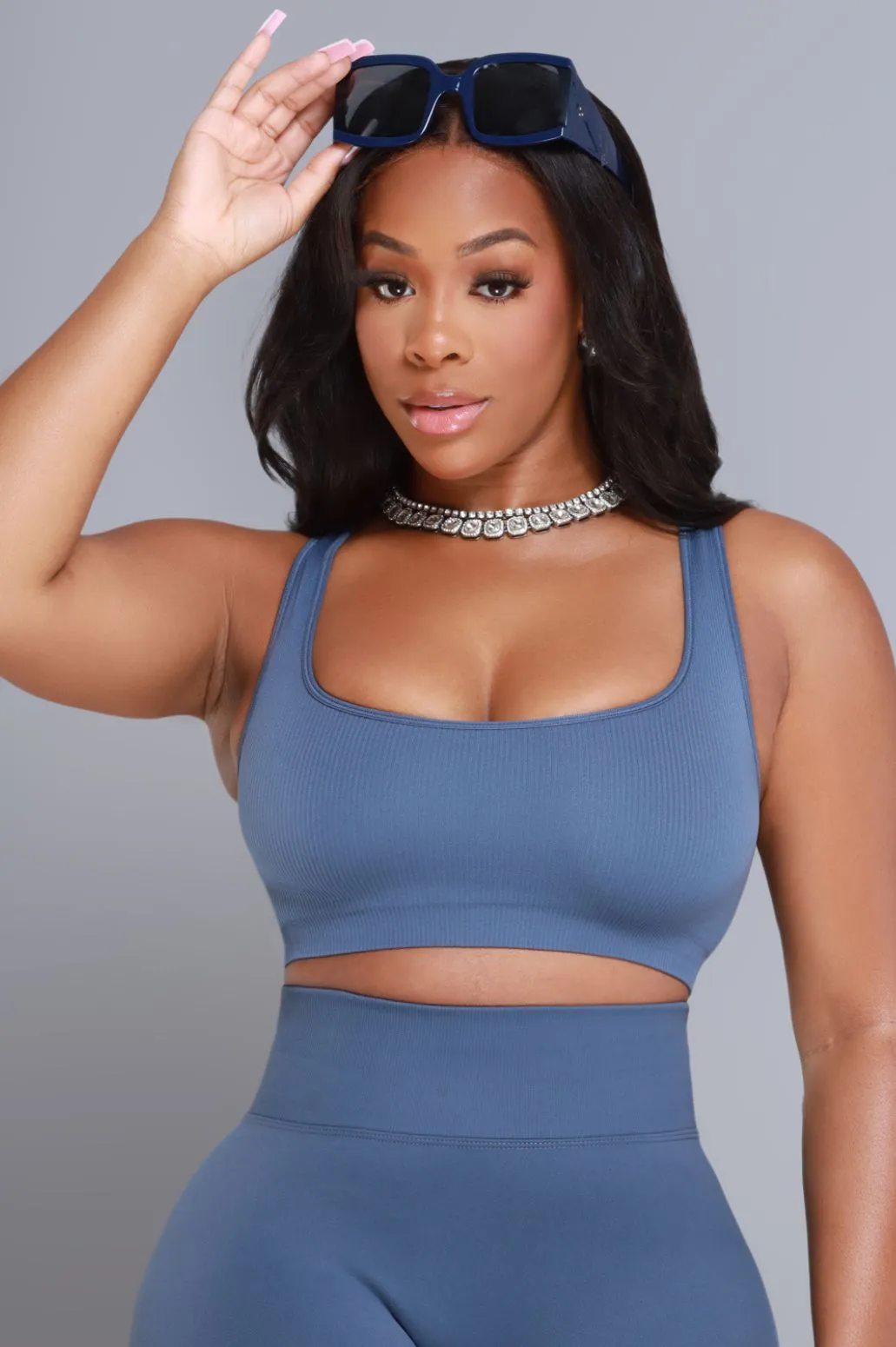 Supernova Oversized Trendy Sunglasses - Navy Blue sold by Swankaposh product image thumbnail 4