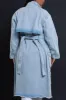 Eye To Eye Denim Cargo Trench Coat - Light Wash sold by Swankaposh