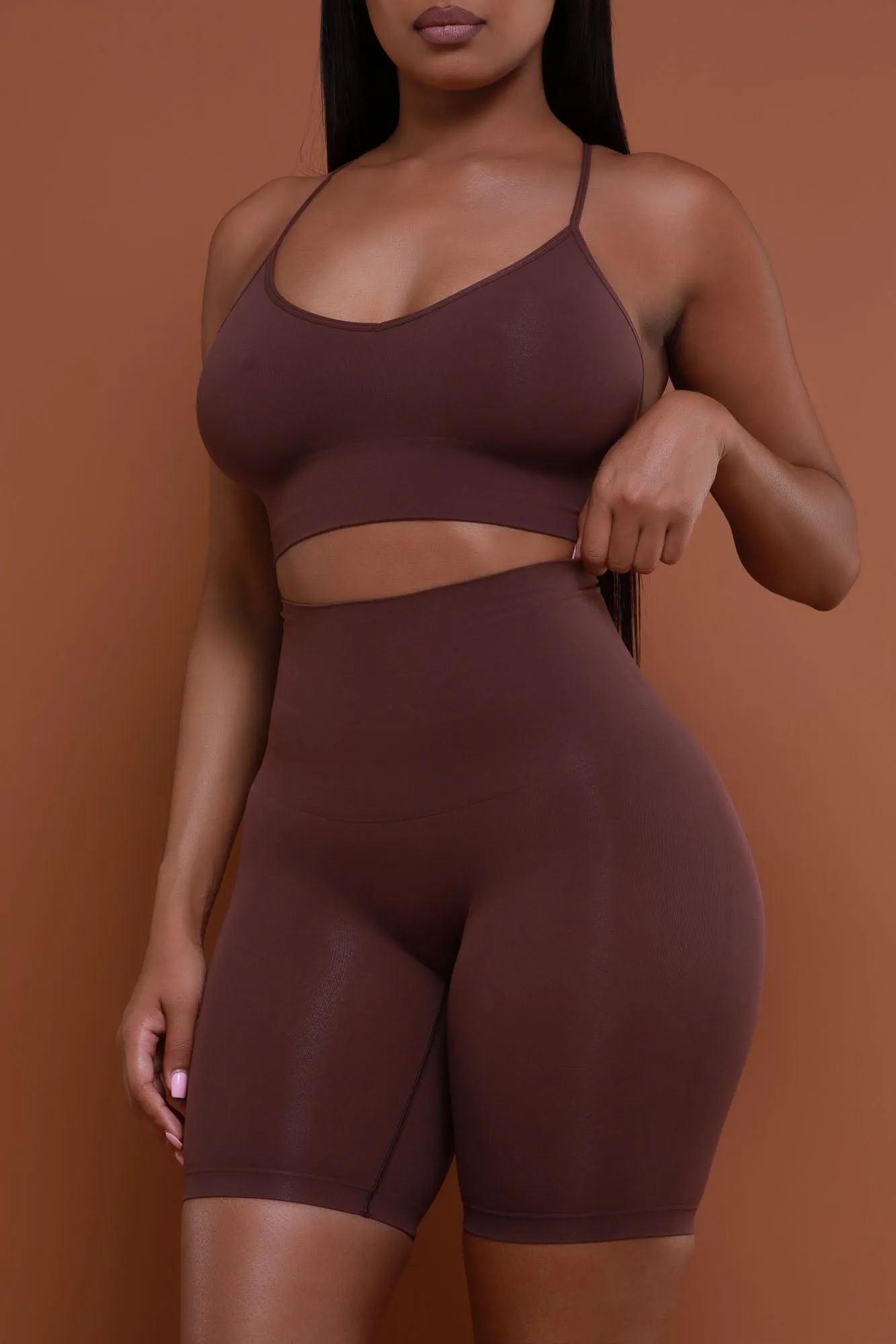Seamless Sculpt Bralette - Chocolate No.101 sold by Swankaposh product image thumbnail 4