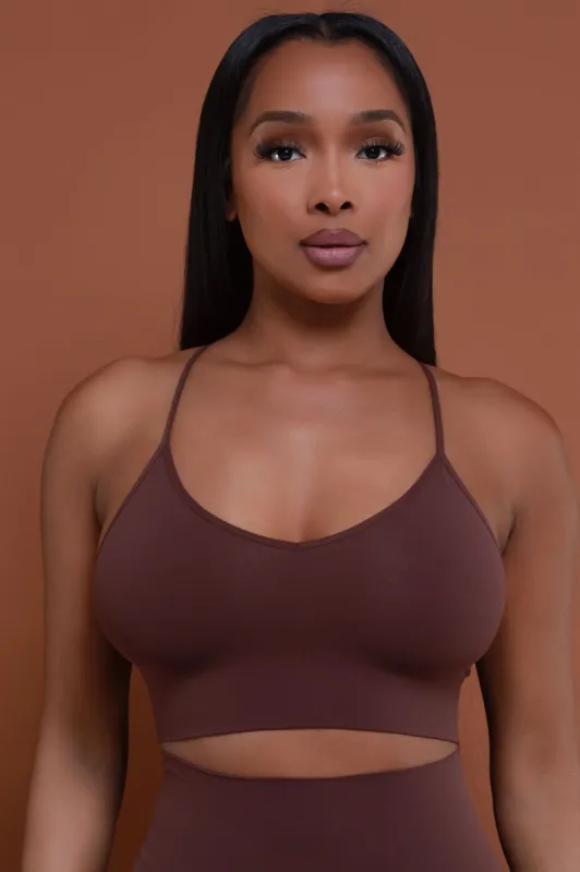 Seamless Sculpt Bralette - Chocolate No.101 sold by Swankaposh