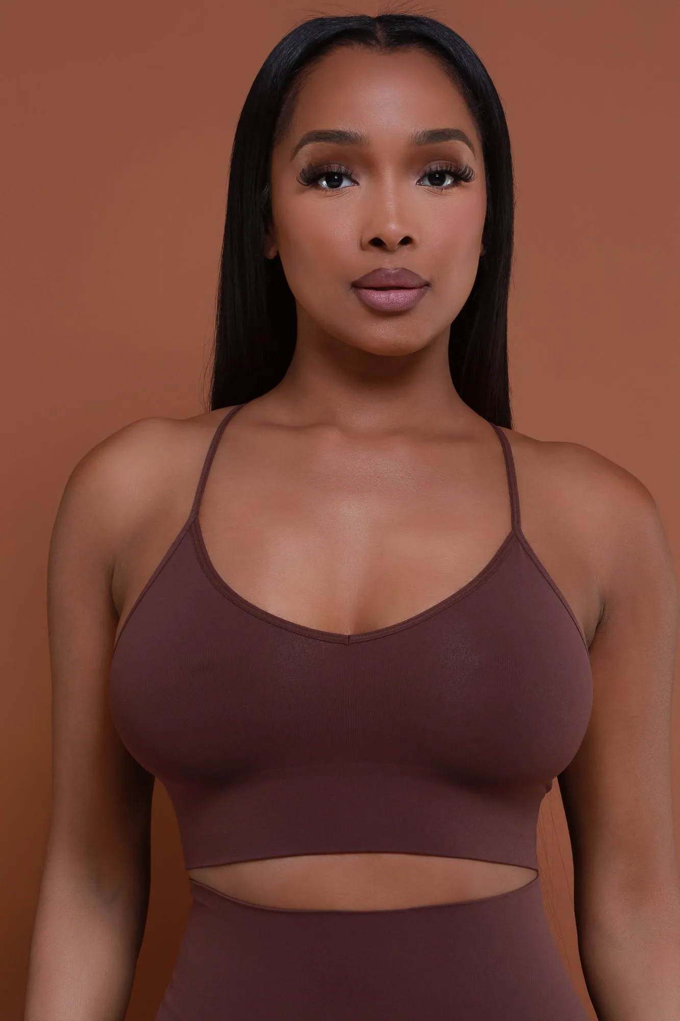 Seamless Sculpt Bralette - Chocolate No.101 sold by Swankaposh