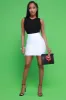 Break The Ice Bandage Mini Skirt - White sold by Swankaposh