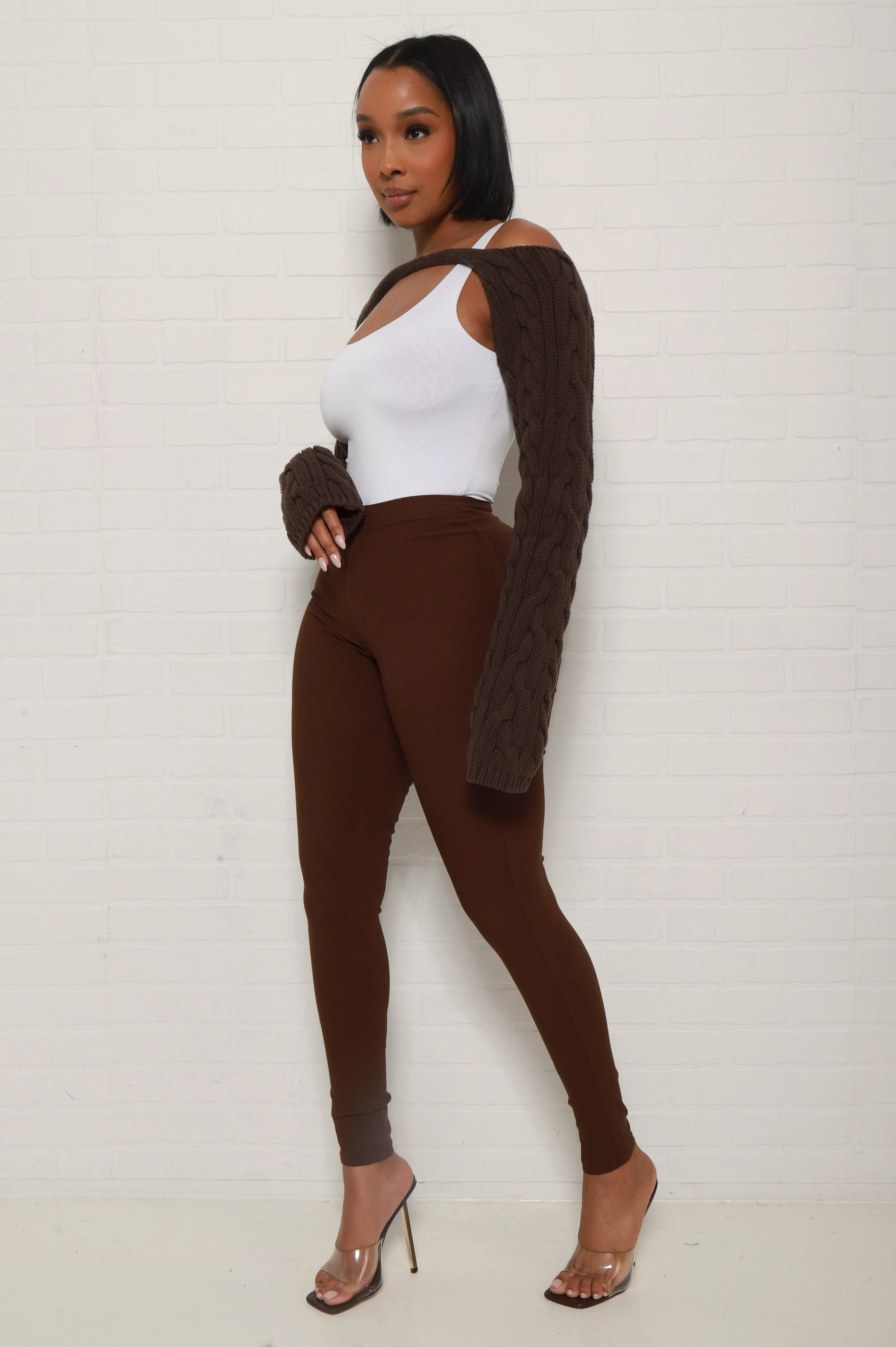 Got It Bad Knit Bolero Sweater - Shadow sold by Swankaposh product image thumbnail 5