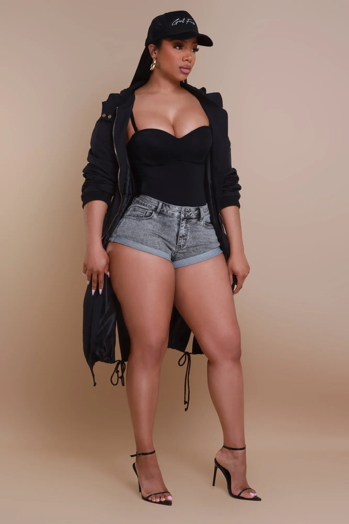 Not Your Average Bomber Parka - Black sold by Swankaposh product image thumbnail 4