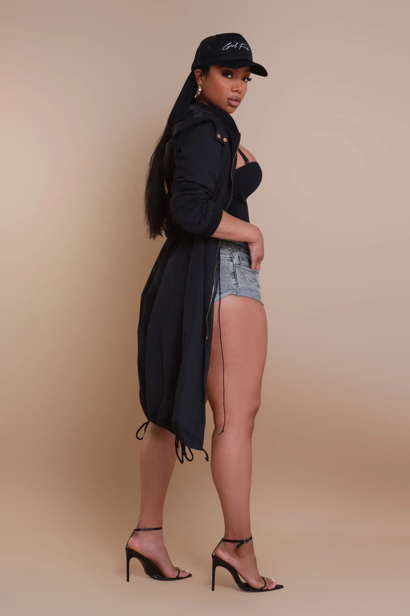 Not Your Average Bomber Parka - Black sold by Swankaposh product image thumbnail 5