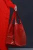 Plenty Of Time Faux Leather Tote Bag - Red sold by Swankaposh