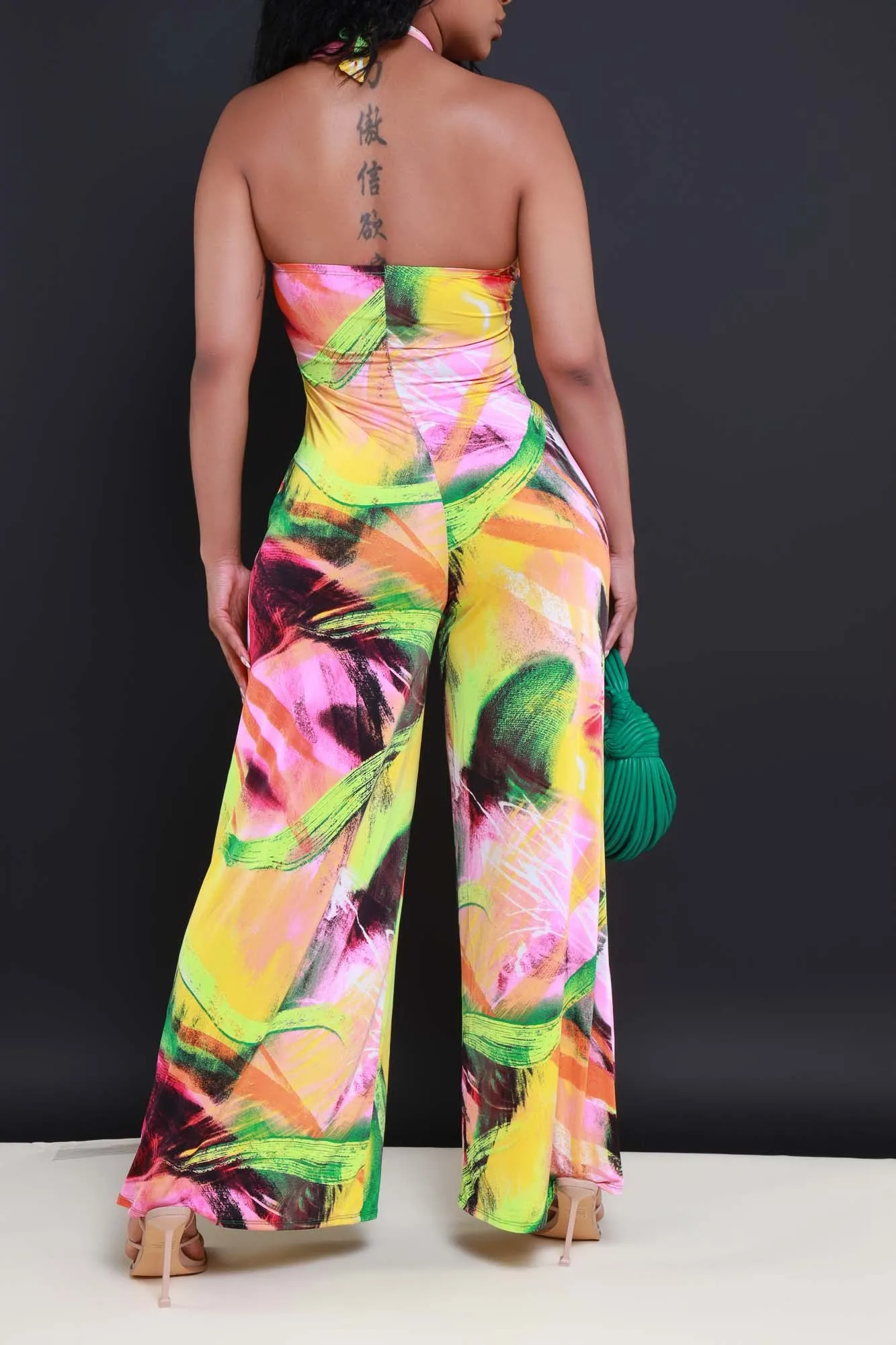 By The Coast Printed Jumpsuit - Fuchsia Multicolor sold by Swankaposh product image thumbnail 3