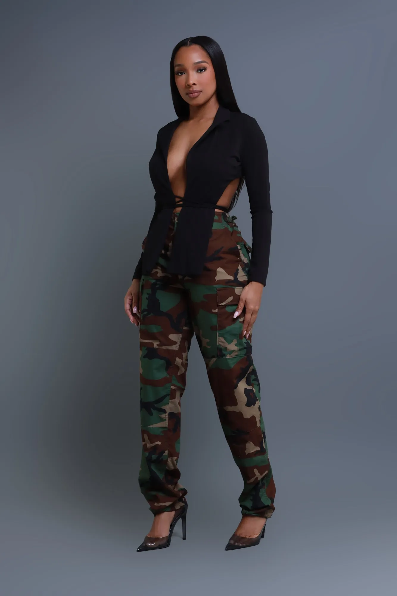 Call It Even Open Back Crop Top - Black sold by Swankaposh product image thumbnail 4