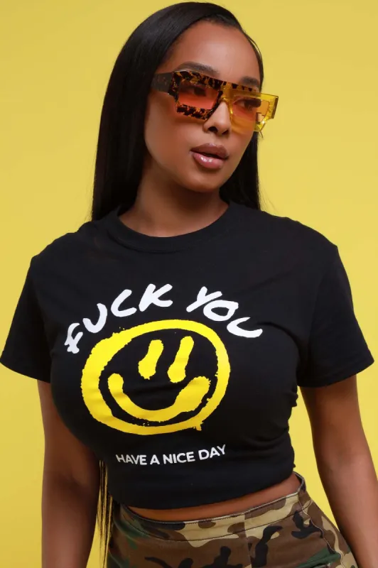 Come Again Graphic Print T-Shirt - Black/White sold by Swankaposh