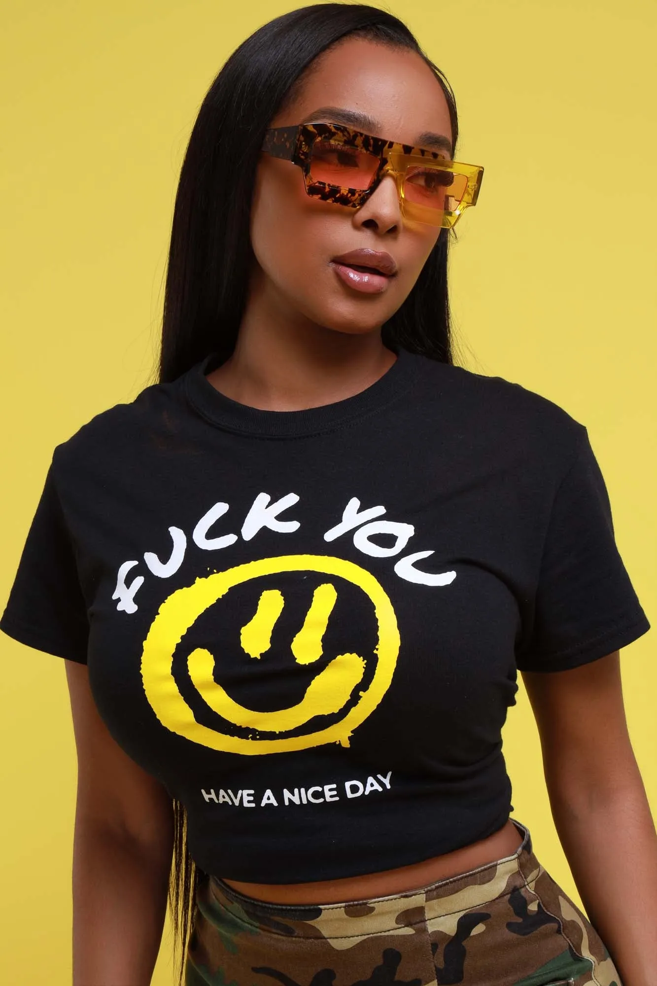 Come Again Graphic Print T-Shirt - Black/White sold by Swankaposh