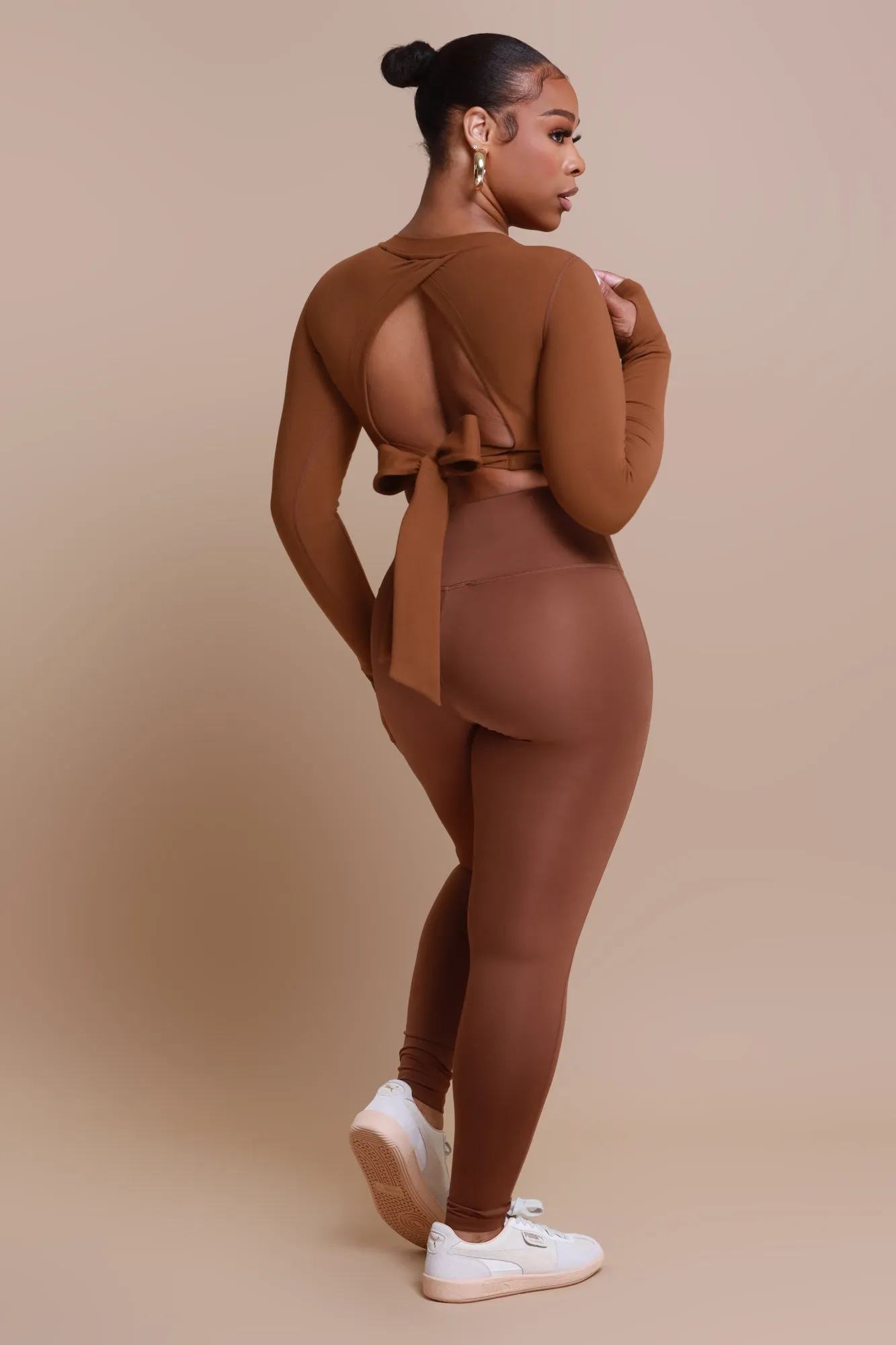 Better Half NUW Eco Friendly Leggings - Cocoa sold by Swankaposh product image thumbnail 3