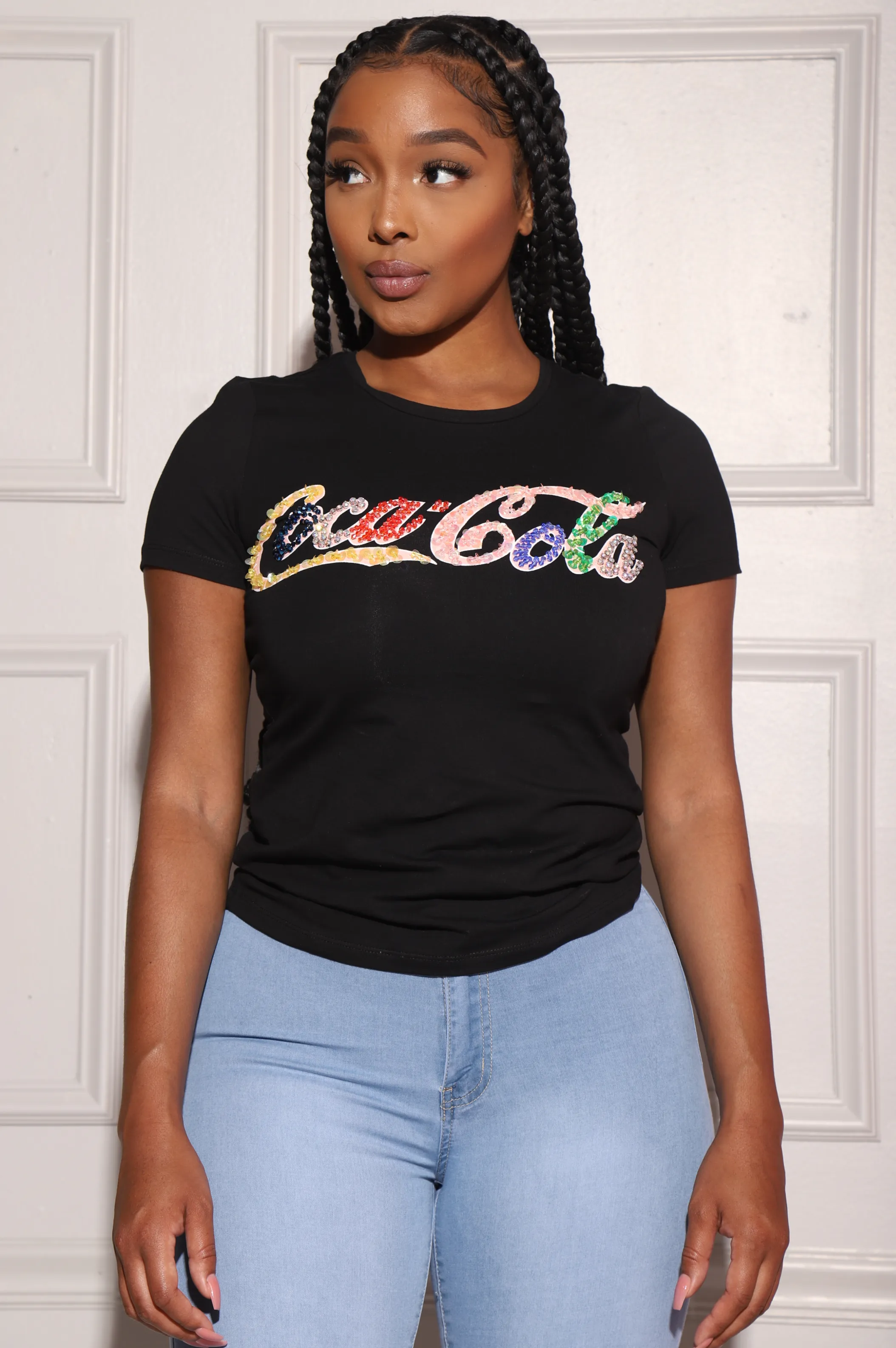 Coca-Cola Embellished T-Shirt - Black sold by Swankaposh product image thumbnail 3