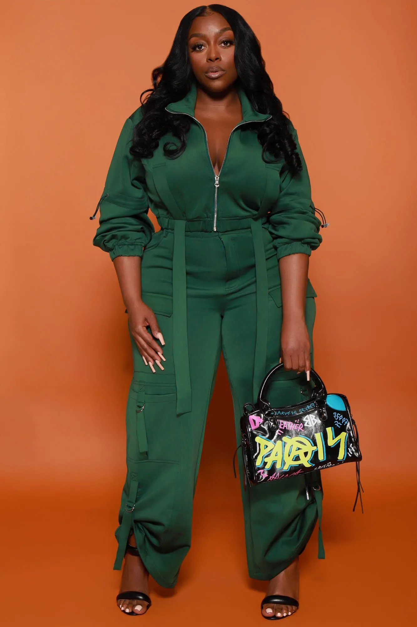 Fire Me Up Cropped Cargo Pants Set - Green sold by Swankaposh product image thumbnail 5