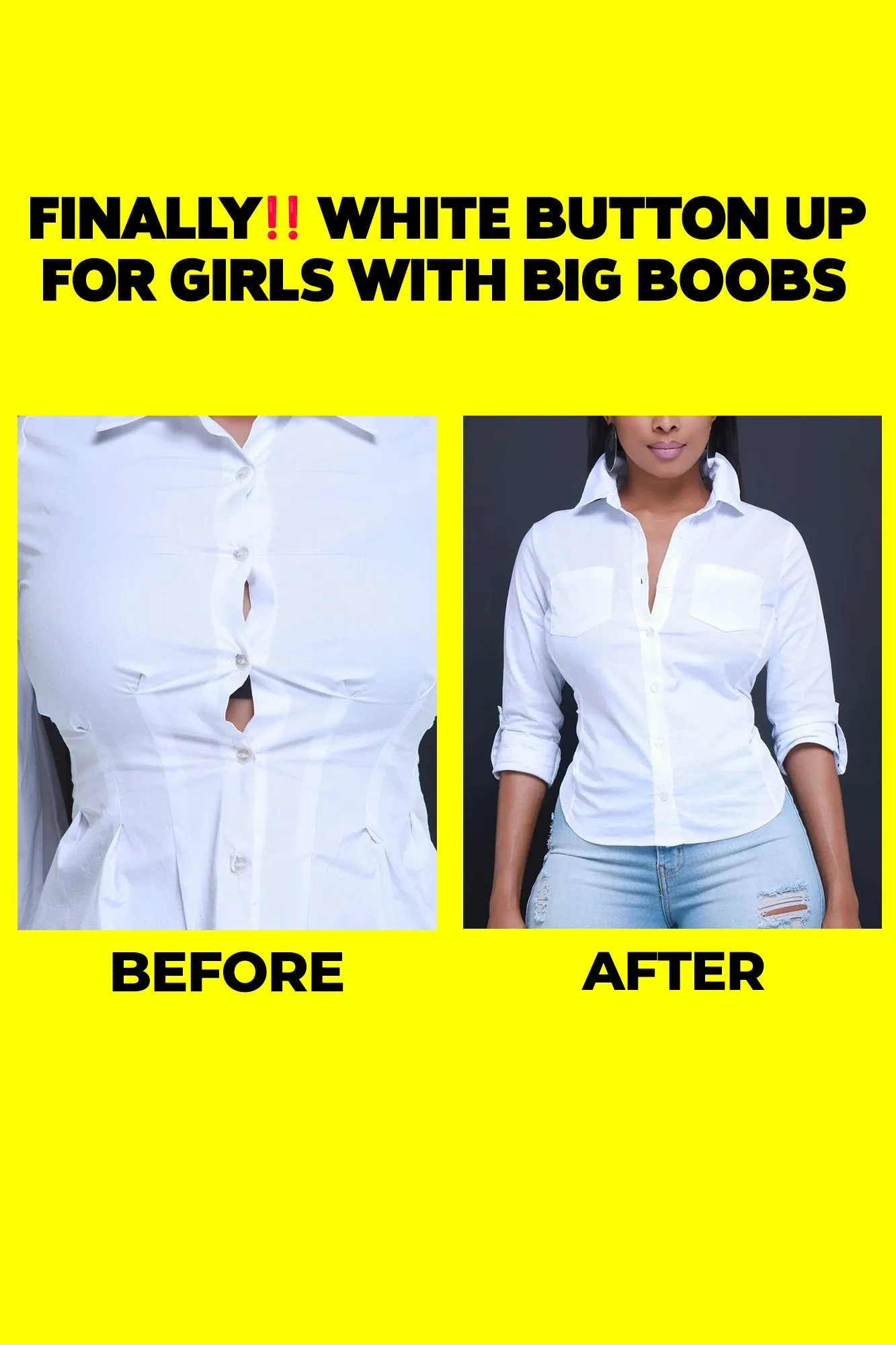 Tell Me About It Button Up Blouse - White sold by Swankaposh product image thumbnail 2