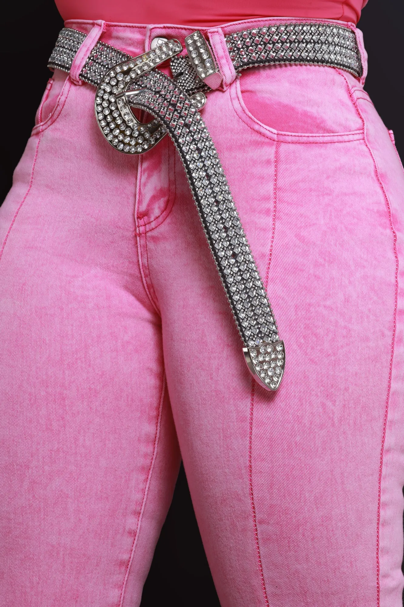 She Sparkles Western Rhinestone Belt - Silver sold by Swankaposh product image thumbnail 2