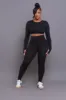 Better Half NUW Eco Friendly Crop Top - Black sold by Swankaposh