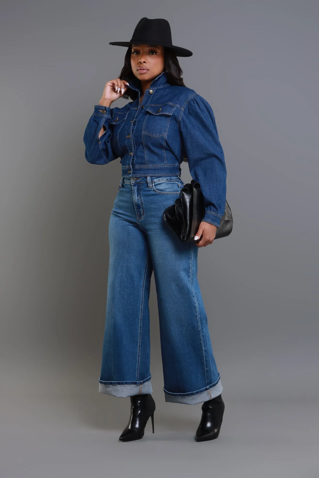 Be My Escape Denim Jacket - Dark Wash sold by Swankaposh product image thumbnail 5