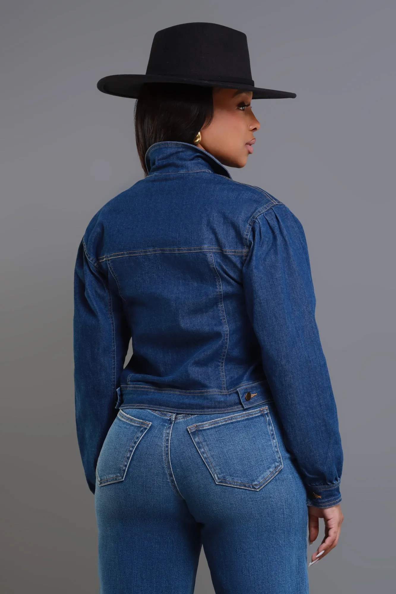 Be My Escape Denim Jacket - Dark Wash sold by Swankaposh product image thumbnail 3