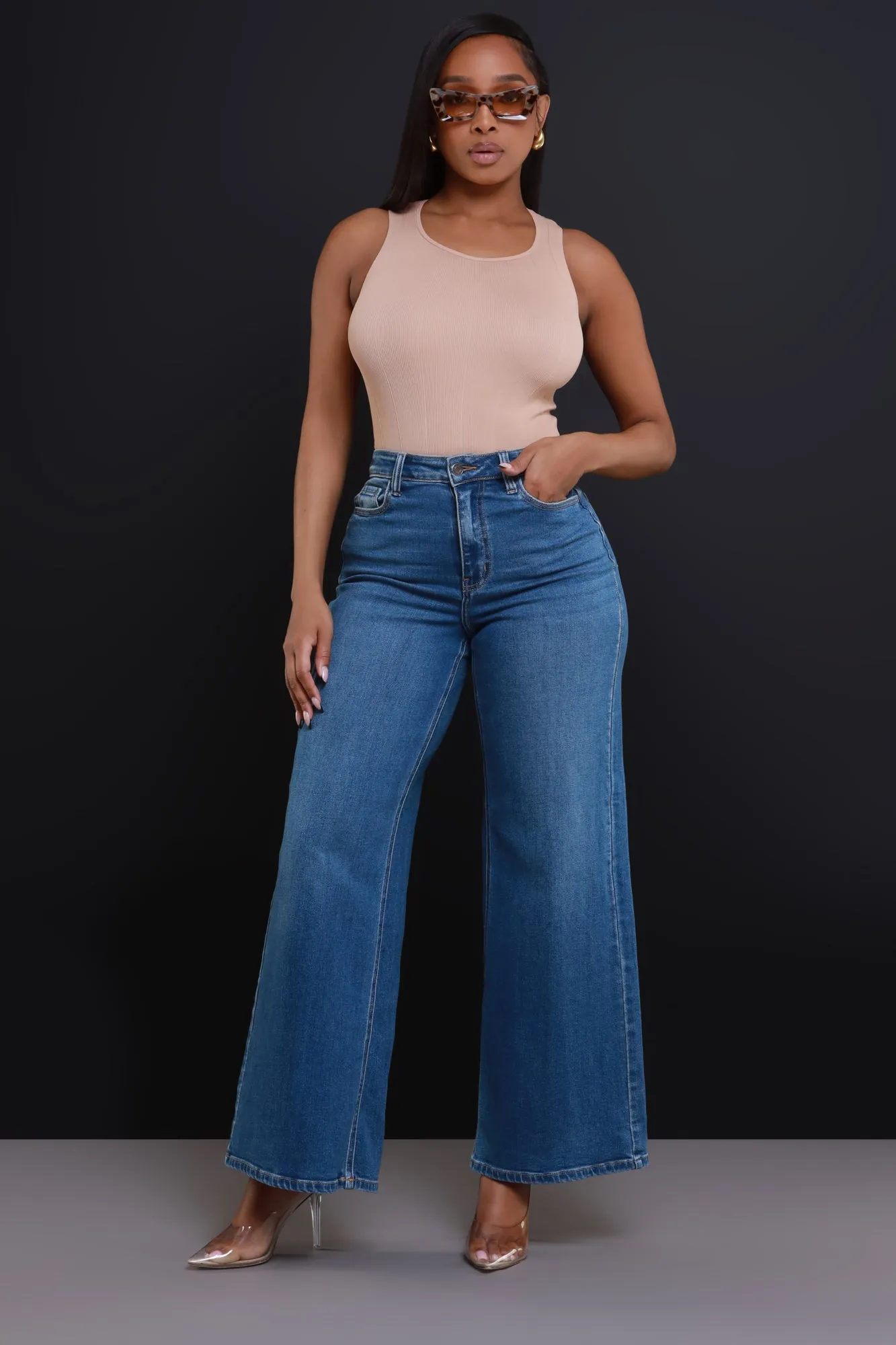 TBH Sleeveless Bodysuit - Taupe sold by Swankaposh product image thumbnail 4