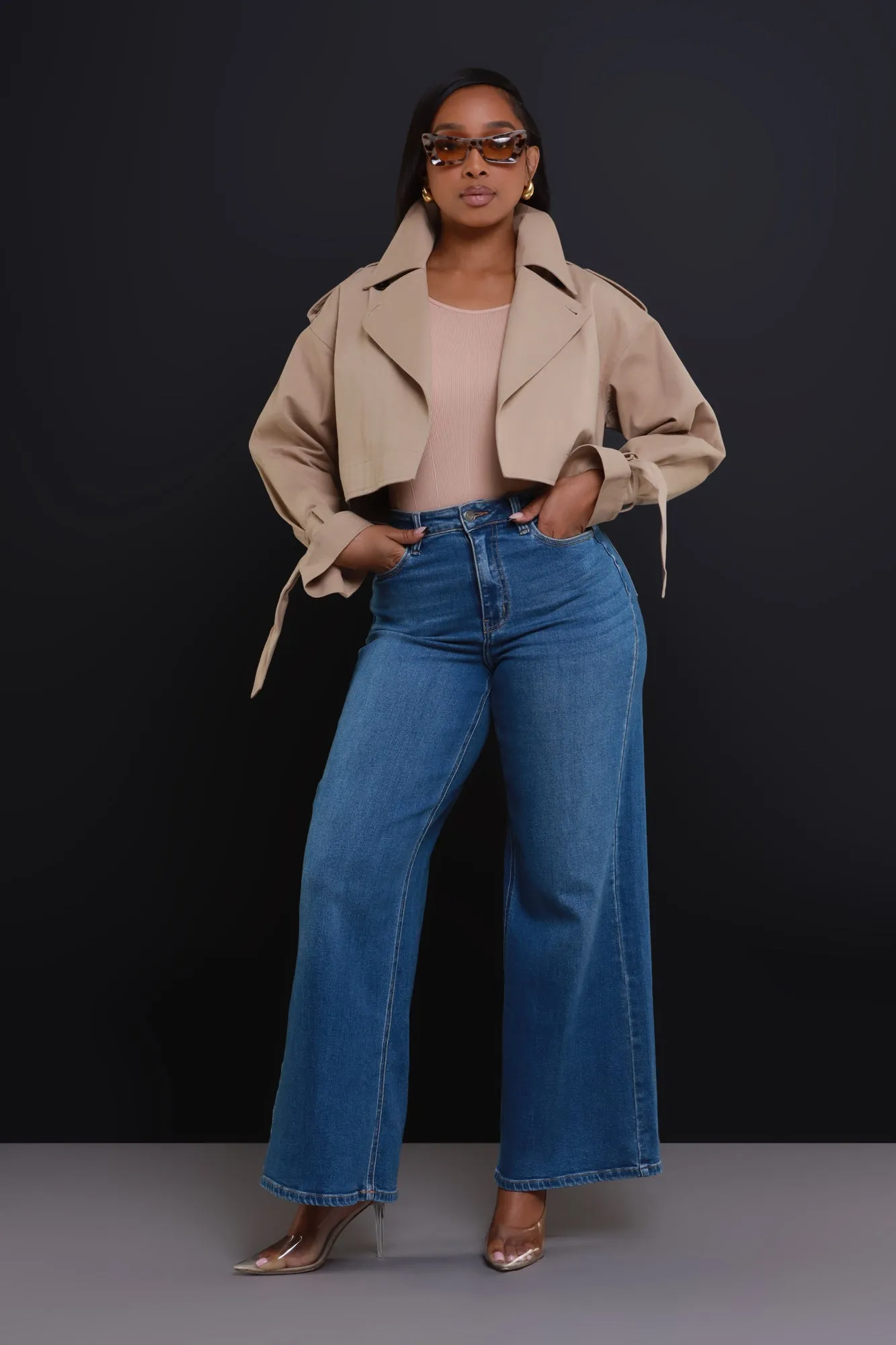 TBH Sleeveless Bodysuit - Taupe sold by Swankaposh product image thumbnail 2