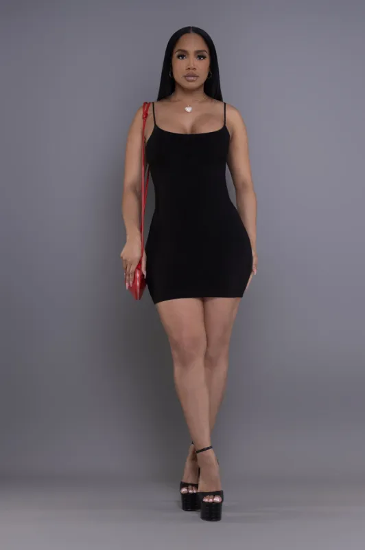 Molly Strappy Mini Dress - Black sold by Swankaposh