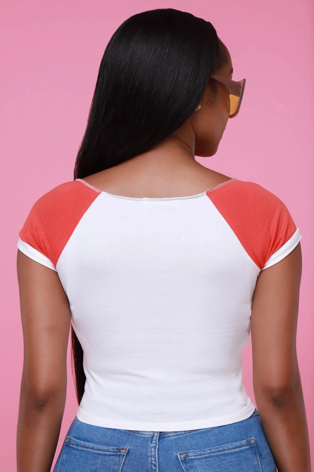 Closed Off Graphic Cropped T-Shirt - White sold by Swankaposh product image thumbnail 3