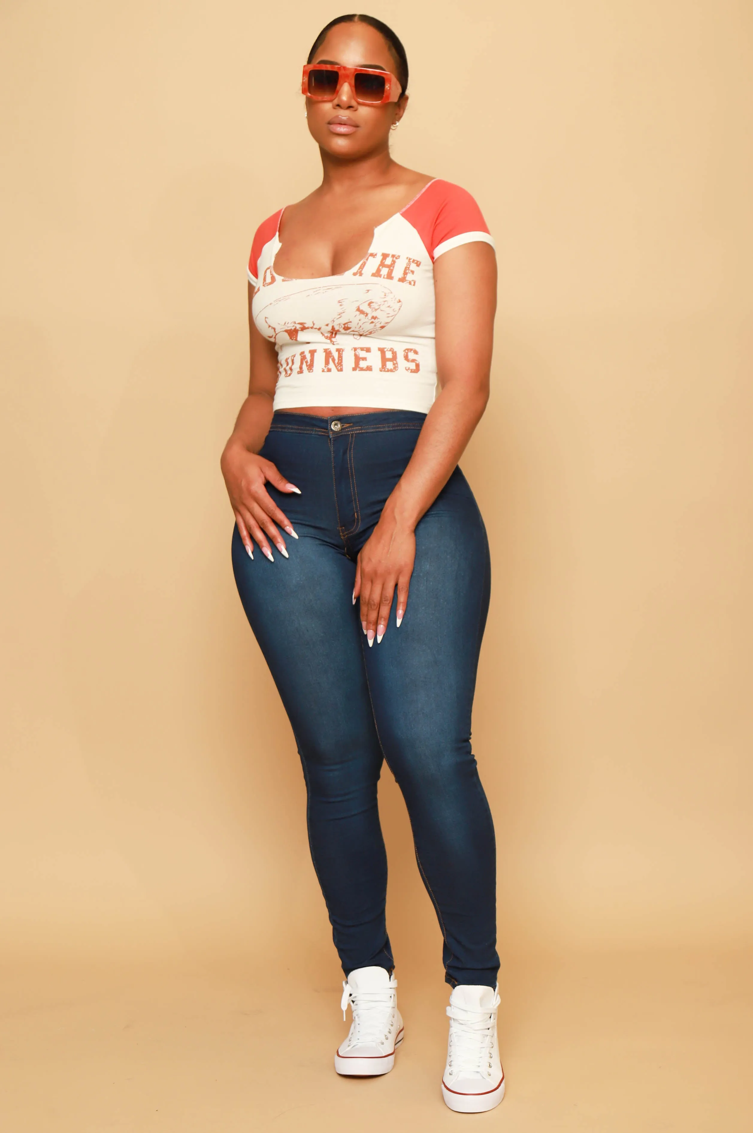 Closed Off Graphic Cropped T-Shirt - White sold by Swankaposh product image thumbnail 4