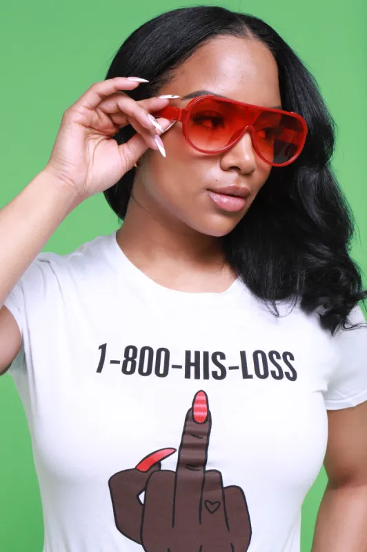 Blindside Colorful Shield Sunglasses - Red sold by Swankaposh