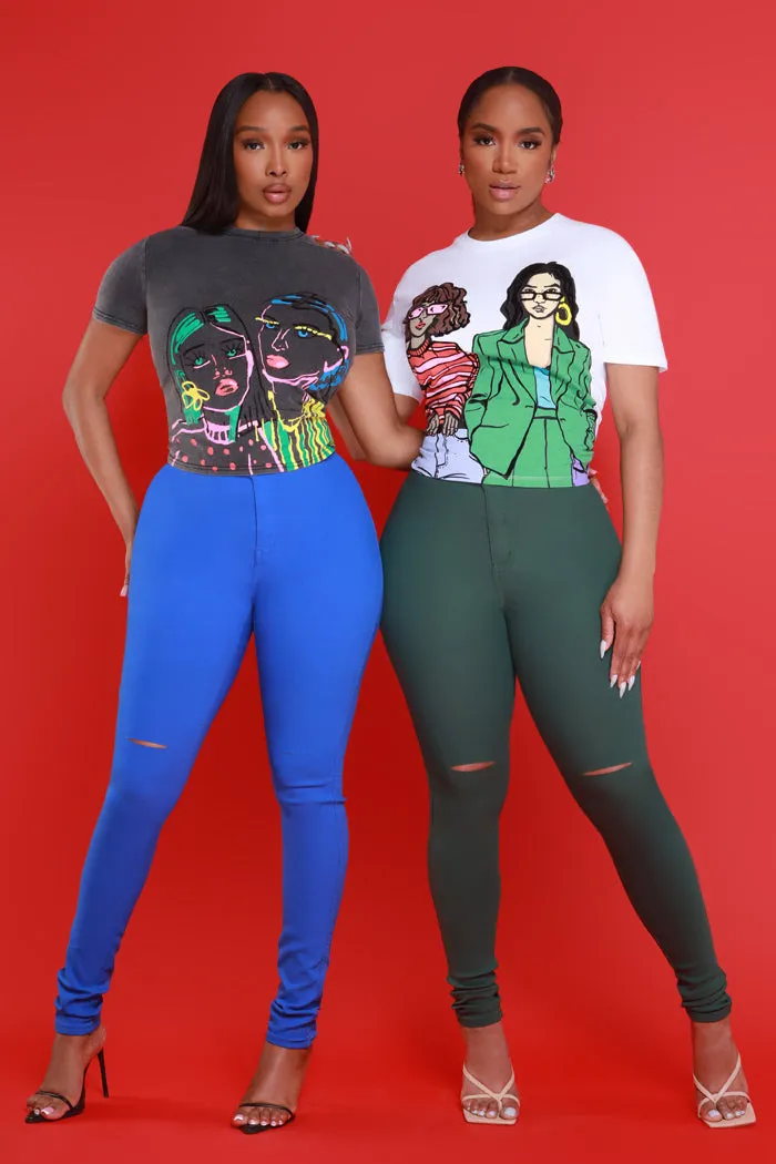 Girls Day Oversized Graphic T-Shirt - White sold by Swankaposh product image thumbnail 5