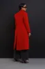 Take Notes Double Breasted Longline Coat - Red sold by Swankaposh