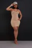 Molly Strappy Mini Dress - Khaki sold by Swankaposh