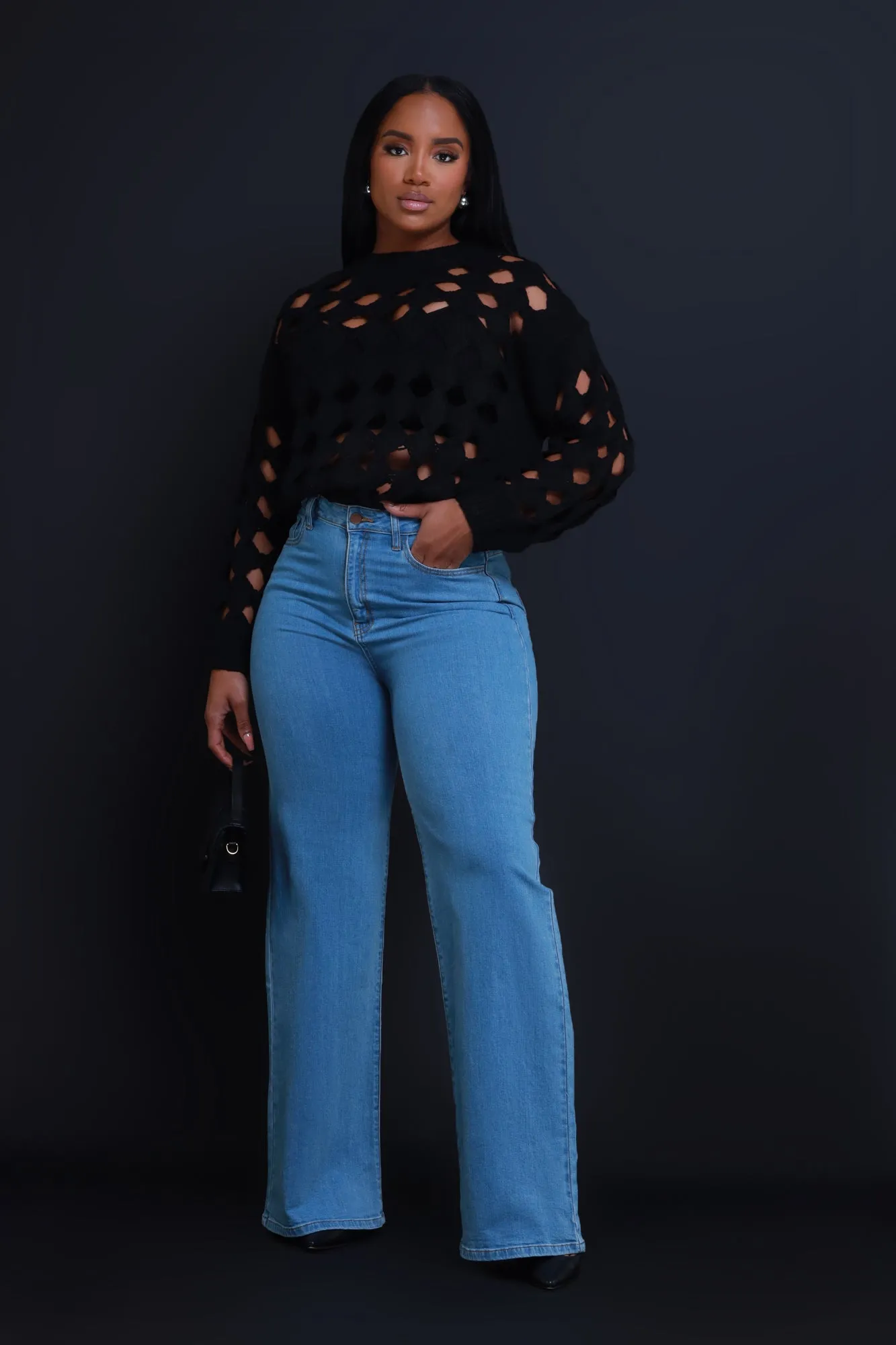 Deserve It Cut Out Sweater - Black sold by Swankaposh product image thumbnail 5