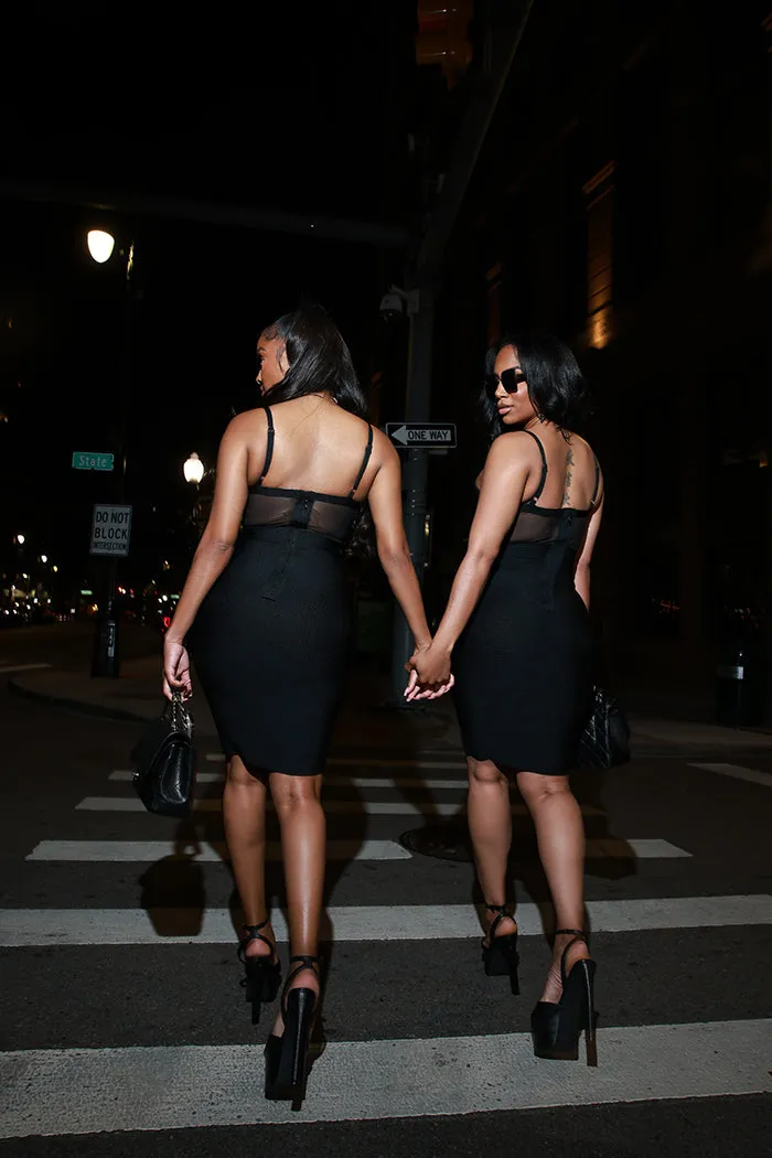 Wild Ones Bandage Mini Dress - Black sold by Swankaposh product image thumbnail 4