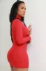 Feel Good Ribbed Bodycon Mini Dress - Red sold by Swankaposh