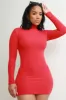 Feel Good Ribbed Bodycon Mini Dress - Red sold by Swankaposh
