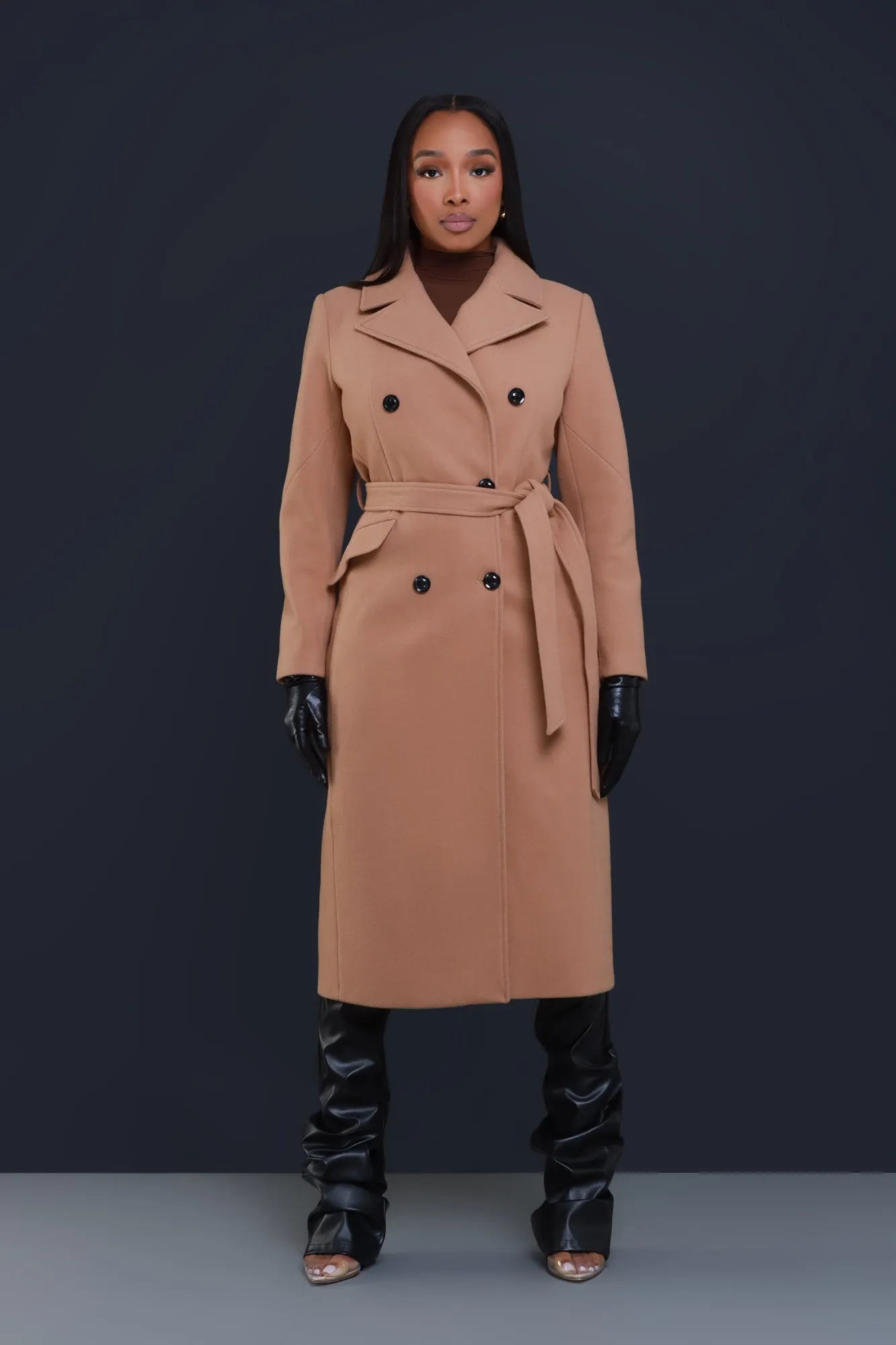 In My Prime Double Breasted Wool Coat - Tan sold by Swankaposh product image thumbnail 5