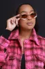 See You Out Retro Rounded Sunglasses - Light Peach sold by Swankaposh