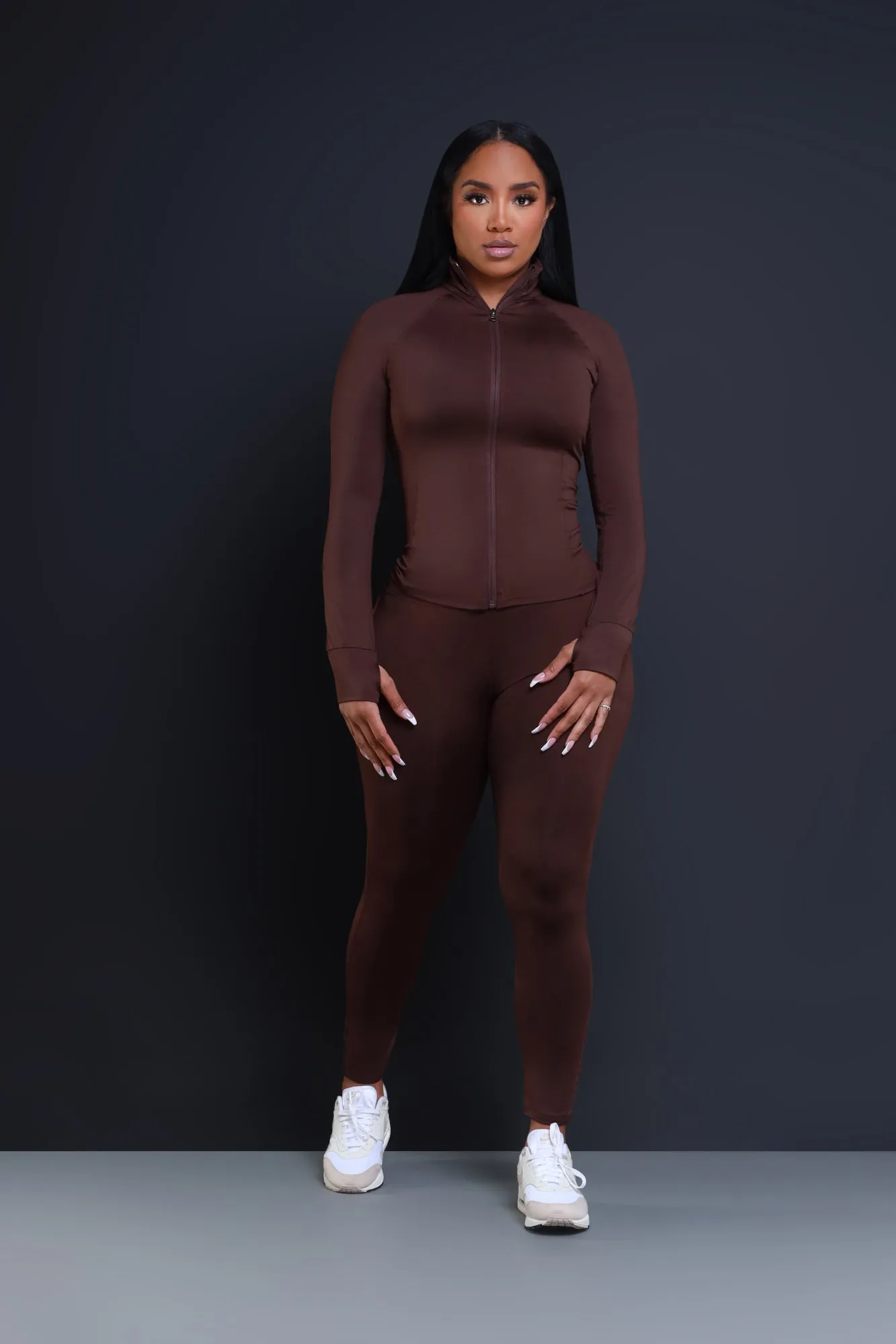 Easy Fit Athletic Set - Chocolate sold by Swankaposh product image thumbnail 5