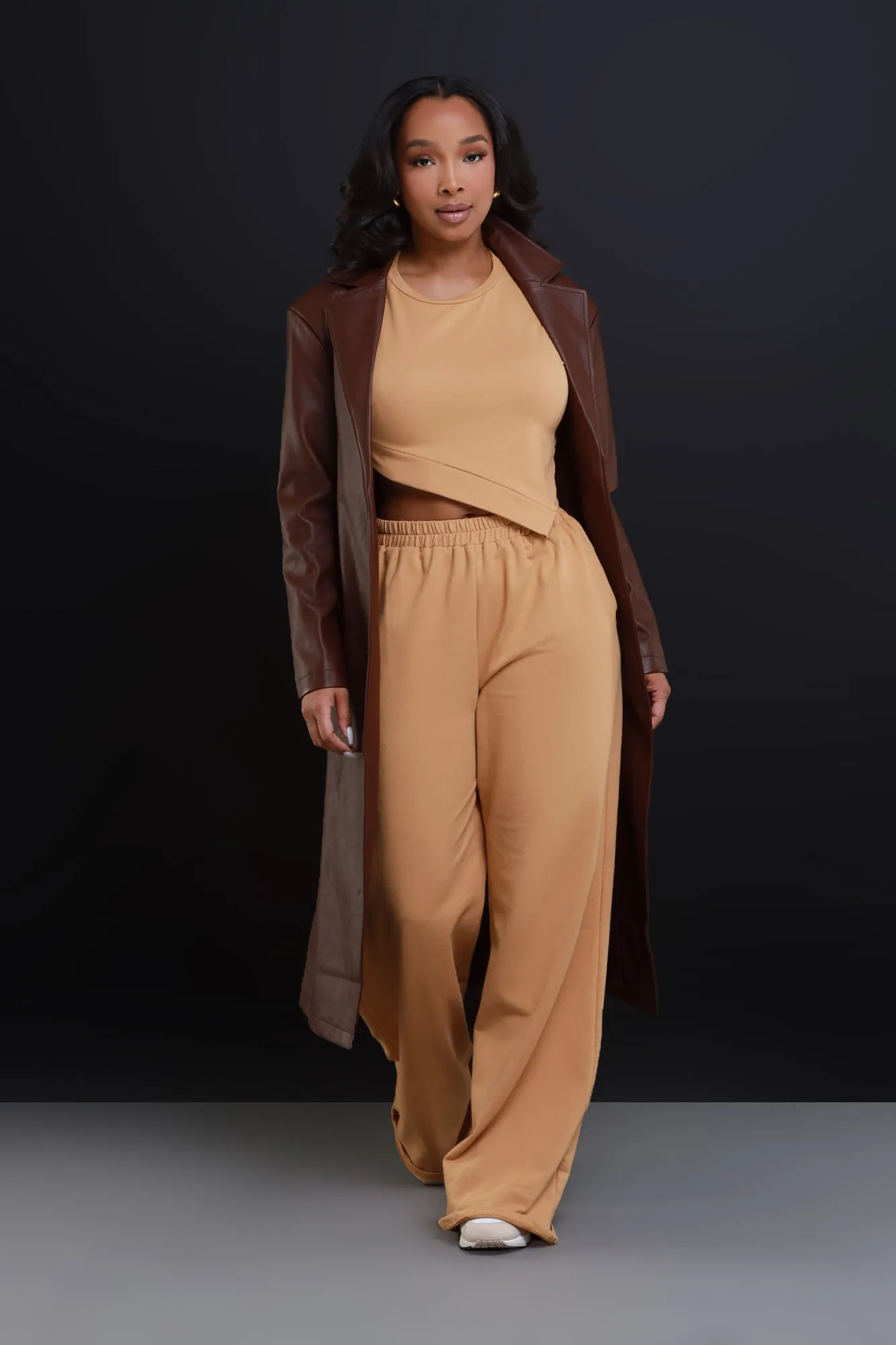 Overloaded Cropped Pants Set - Camel sold by Swankaposh product image thumbnail 4