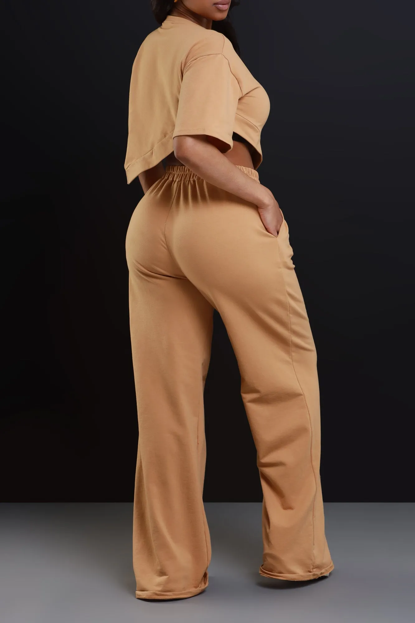 Overloaded Cropped Pants Set - Camel sold by Swankaposh product image thumbnail 5