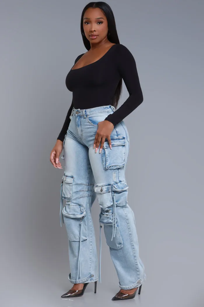 Real Feel Square Neck Bodysuit - Black No.283 NKDS sold by Swankaposh product image thumbnail 4