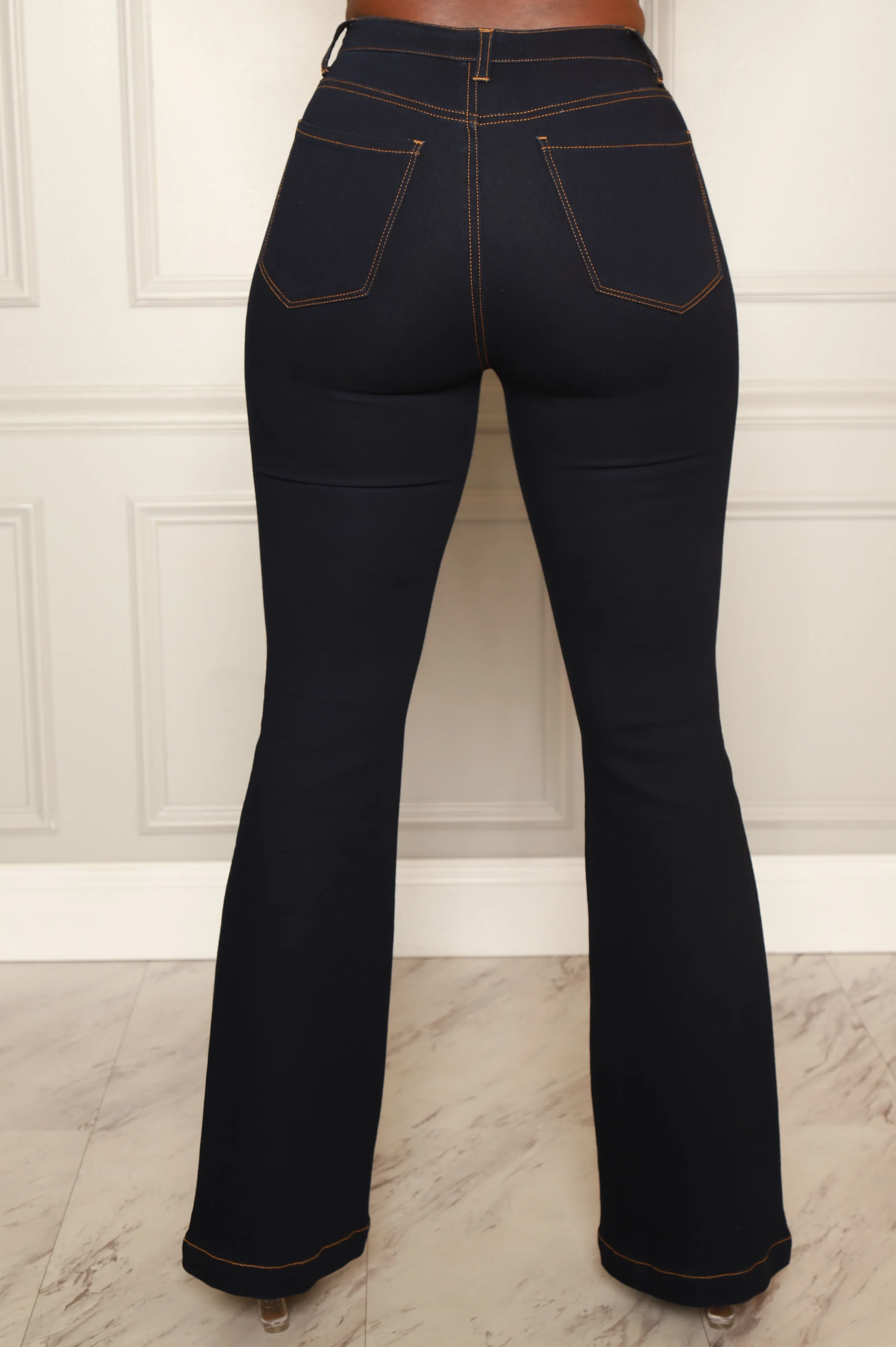 Rapture High Rise Flare Jeans - Dark Wash sold by Swankaposh product image thumbnail 5