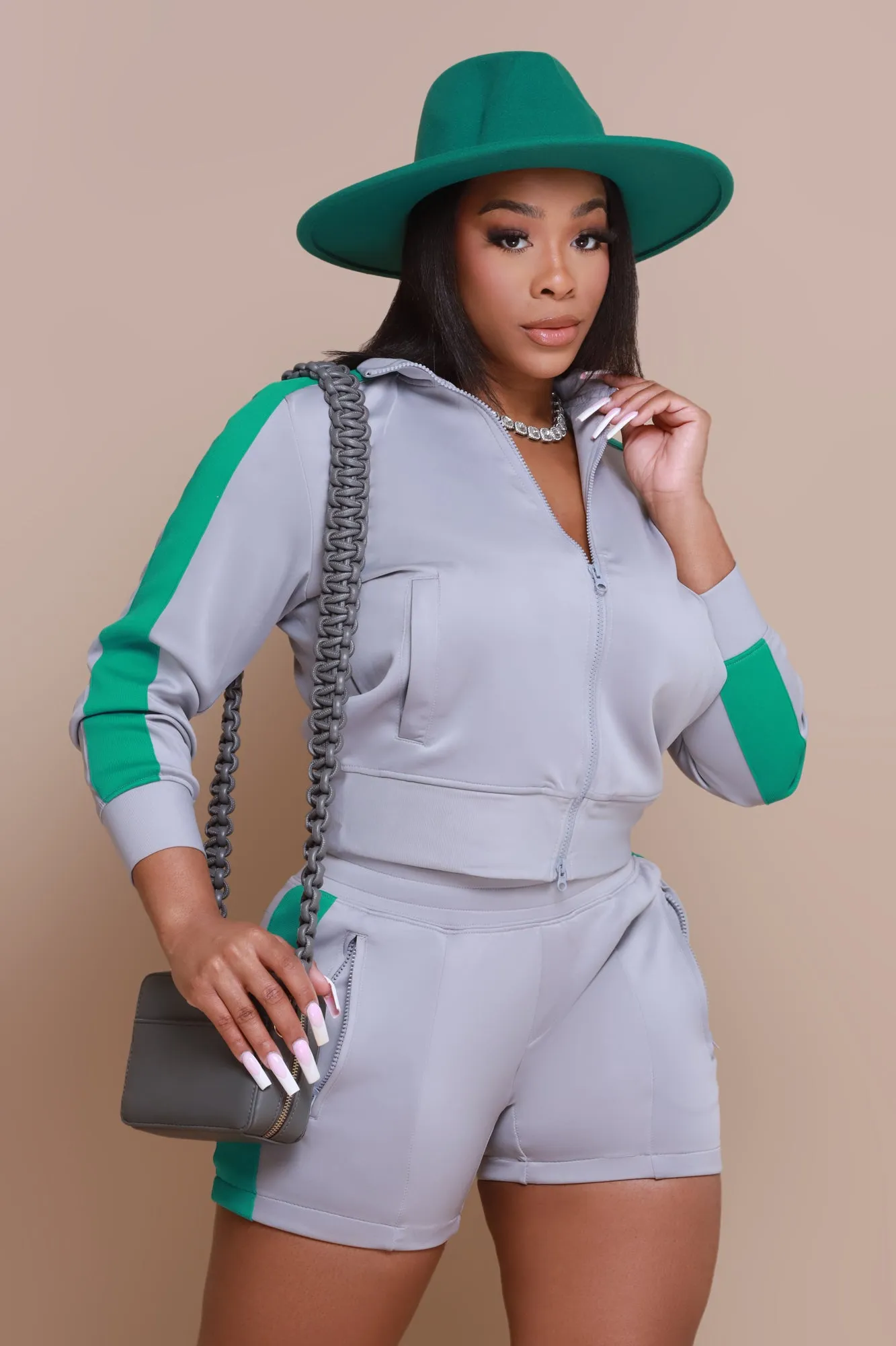 Looking Up Faux Wool Fedora - Green sold by Swankaposh product image thumbnail 2