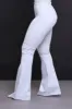 Super Swank High Rise Flare Stretchy Jeans - White sold by Swankaposh