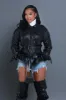 Bad Omen Belted Faux Leather Jacket - Black sold by Swankaposh