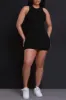 Front Row NUW Ribbed Mini Dress - Black sold by Swankaposh