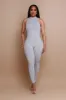 Call Back High Neck Cellulite Deleter Jumpsuit - Grey sold by Swankaposh