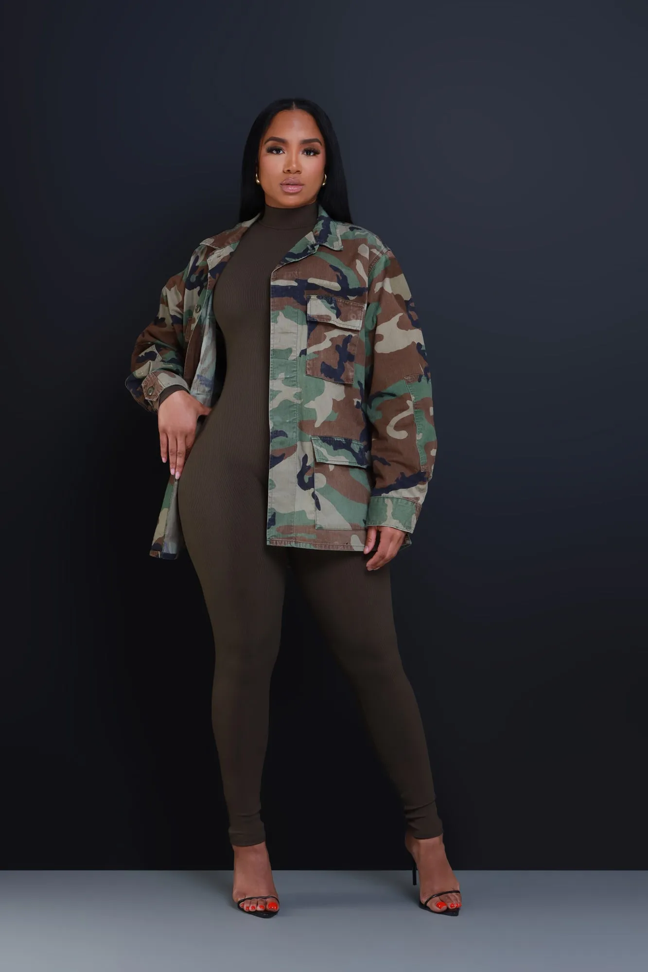 Served Vintage Camo Jacket - Olive sold by Swankaposh product image thumbnail 2