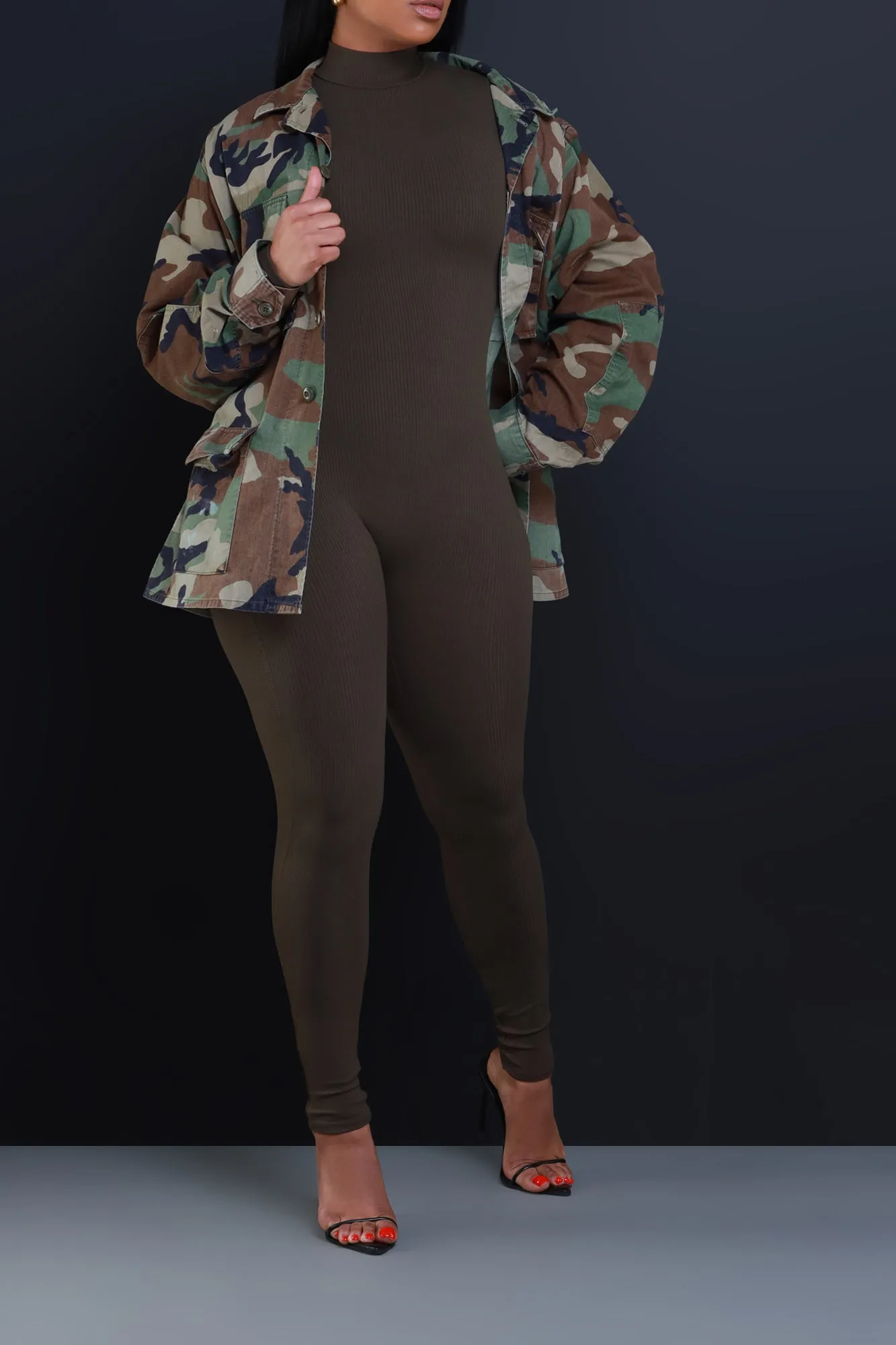 Served Vintage Camo Jacket - Olive sold by Swankaposh product image thumbnail 4