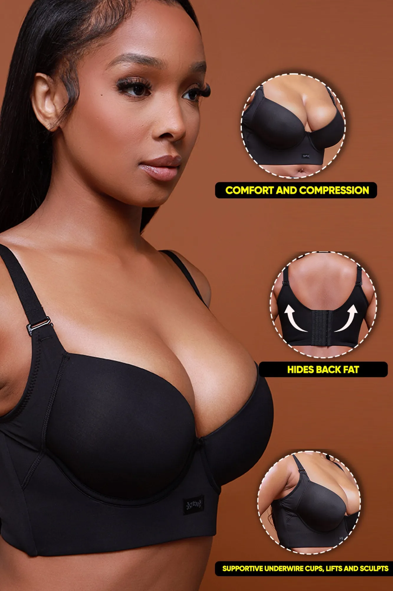 The Perfect Bra - Black No. 254 sold by Swankaposh